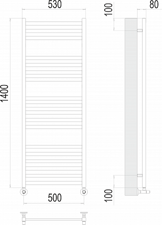 Грета П18 500х1400 Полотенцесушитель  TERMINUS Рязань - фото 3