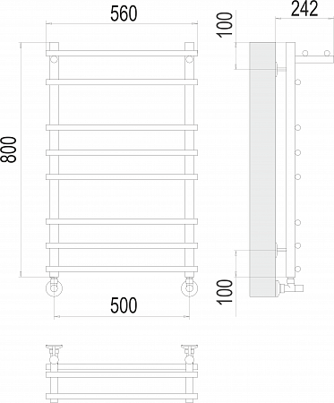 Ватра с/п П8 500х800 Полотенцесушитель  TERMINUS Рязань - фото 3