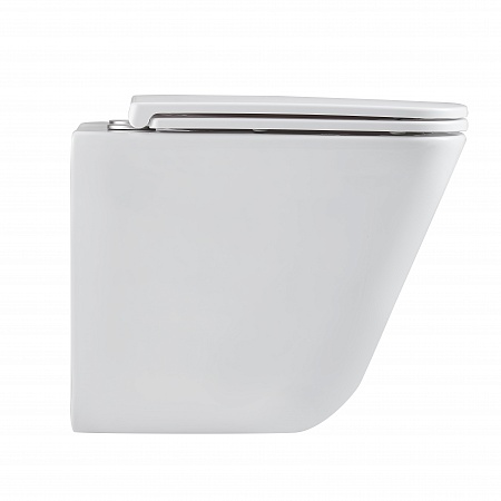Подвесной унитаз безободковый Terminus Ватикан Monolit 490х340 белый Рязань - фото 4