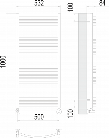 Классик П20 500х1000 Полотенцесушитель  TERMINUS Рязань - фото 3