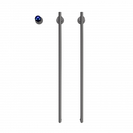 Рондо П2 350х760 электро Полотенцесушитель TERMINUS Оружейная сталь Рязань - фото 2