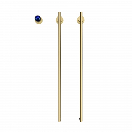 Рондо П2 350х760 электро Полотенцесушитель TERMINUS Брашированное золото Рязань - фото 2