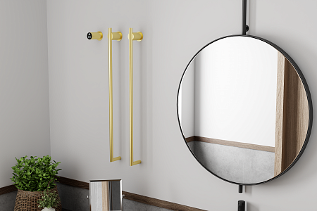 Рондо П2 350х760 электро Полотенцесушитель TERMINUS Брашированное золото Рязань - фото 6