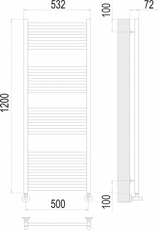 Аврора П22 500х1200 Полотенцесушитель  TERMINUS Рязань - фото 3